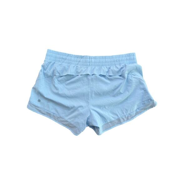 Athleta Women's Blue Mesh Racer Run Shorts 4" Size Large - Picture 8 of 8